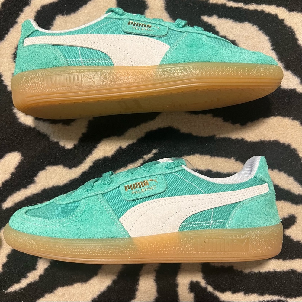 NWT Puma Palermo Vintage Sneakers Jade Frost Frosted Ivory Size Women’s 7.5 - Picture 11 of 15